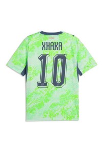 Sveitsi Granit Xhaka #10 Jalkapallovaatteet Vieraspaita MM-kisat 2026 Lyhythihainen